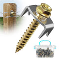 100 PCS Wire Fence Staples with Wire Fixer - Reusable Fence Fasteners