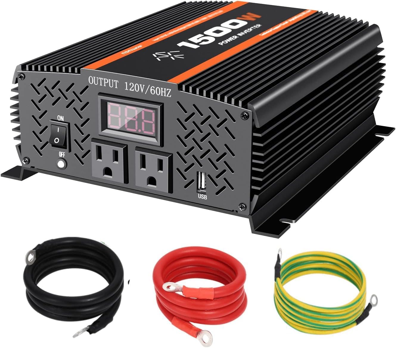 1500 Watt Car Power Inverter for RVs, Trucks, and Camping