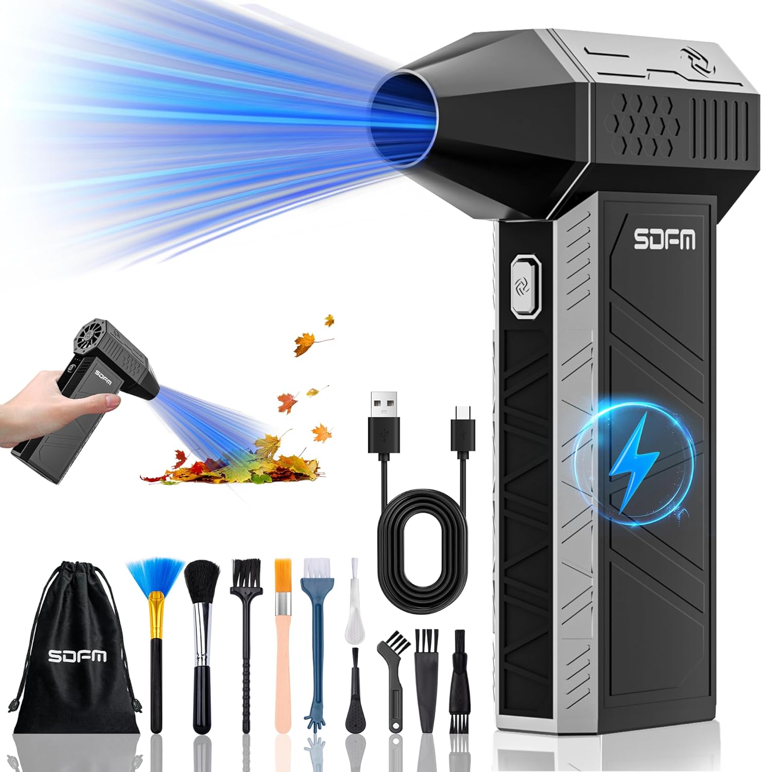 130000RPM Electric Air Duster for Multi-Use - Fast & Effective Cleaning
