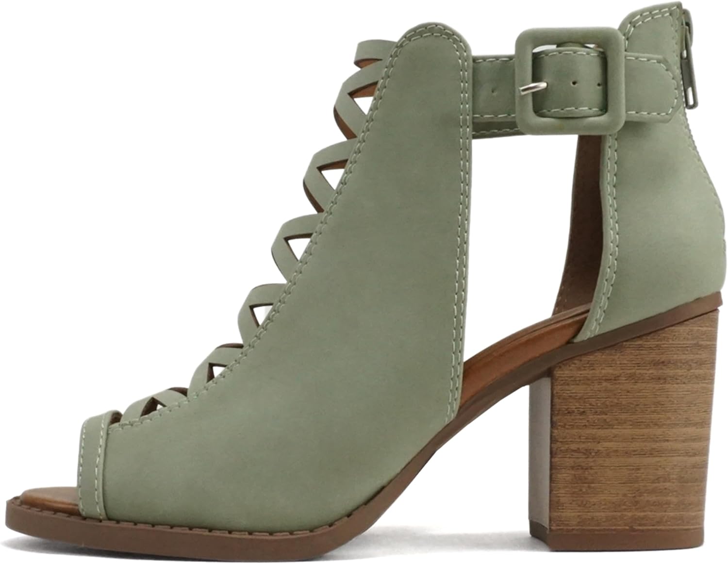 Soda Womens Fashion Aran Open Toe Heel Sandal for Stylish Look