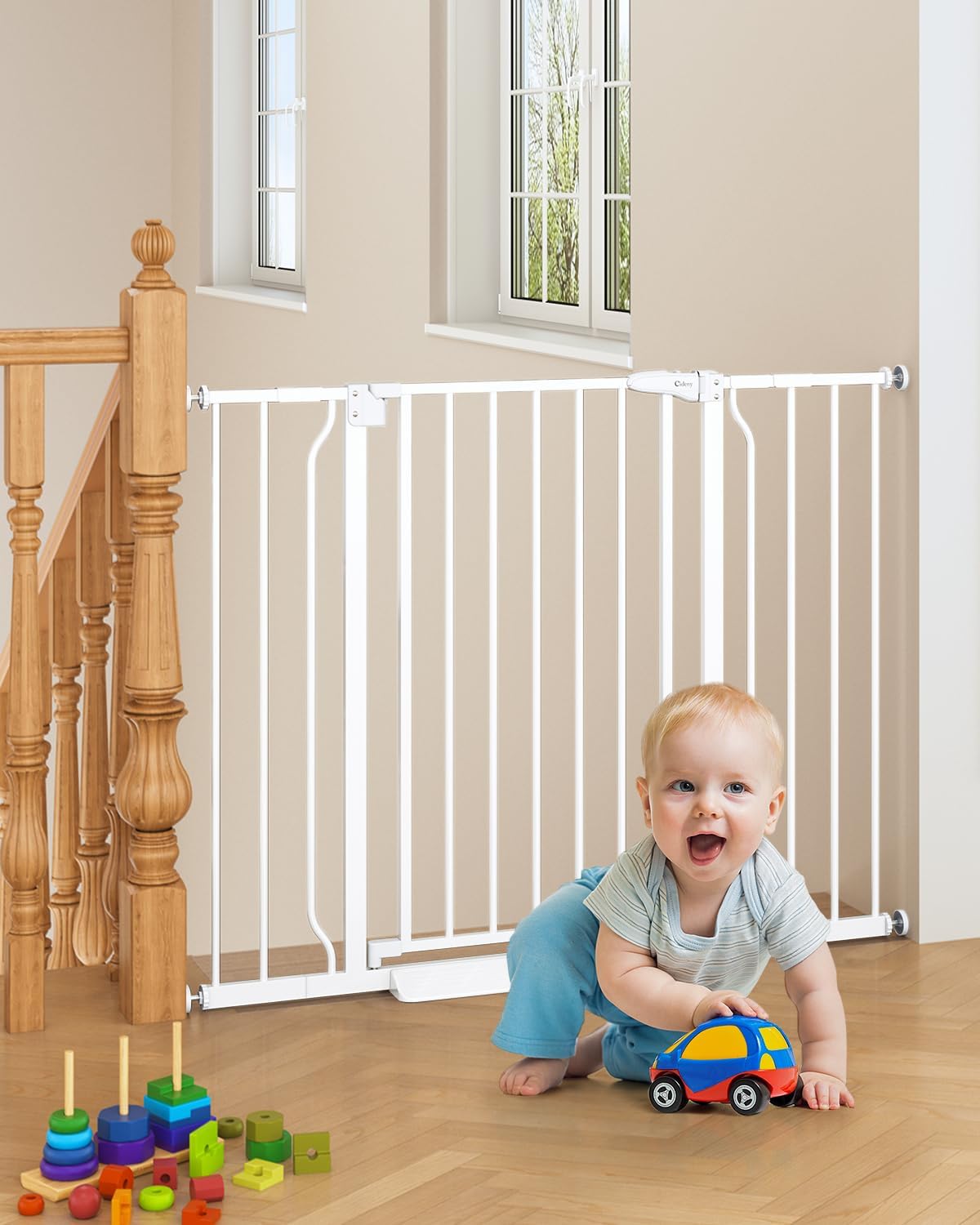 29-45 Inch Baby Gate for Stairs - Auto Close Dog Gate Indoor