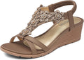 Women's Low Wedge Heels Platform Sandals - Dressy Comfortable Wedges