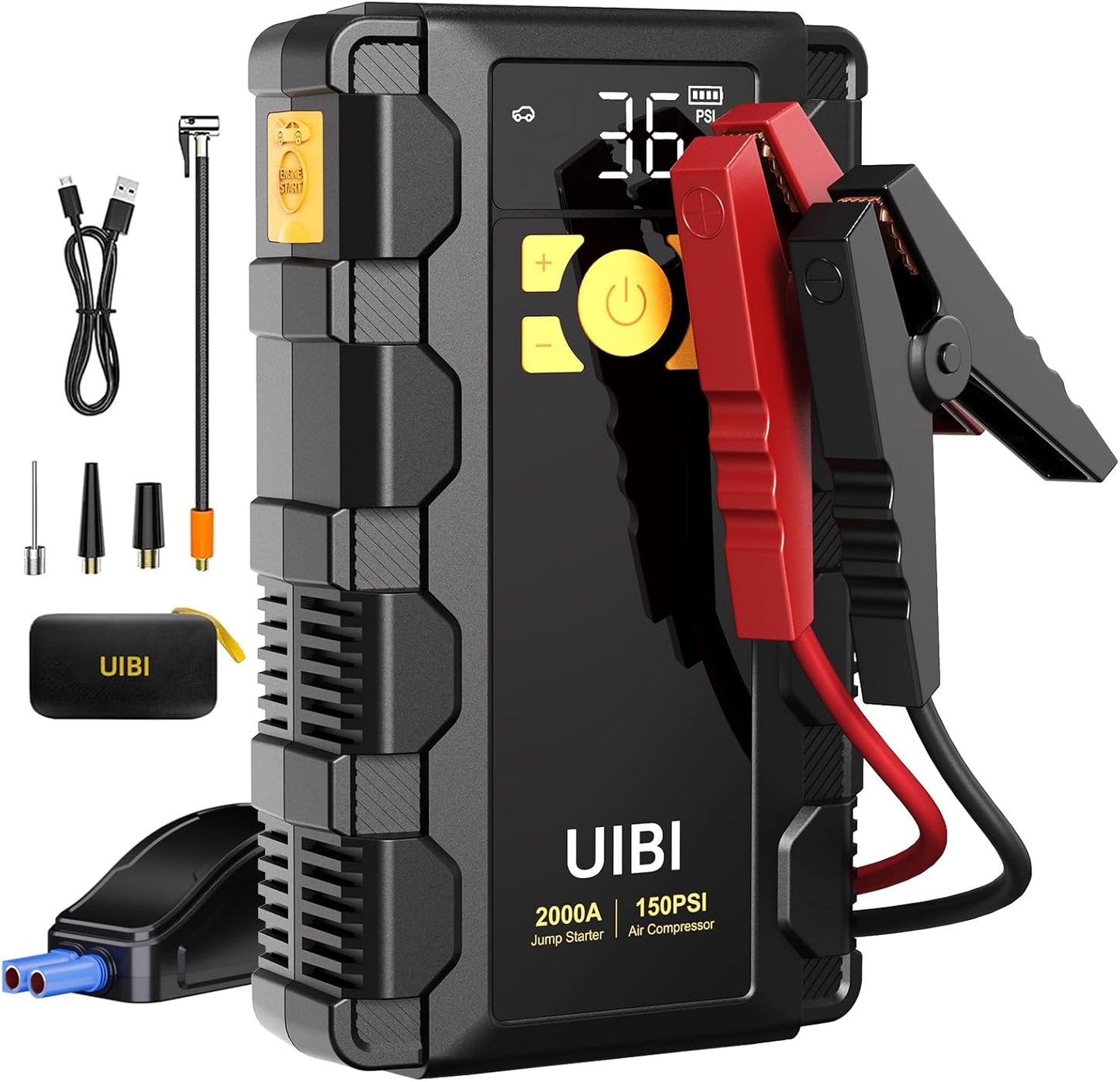 Powerful Car Jump Starter & Air Compressor Combo