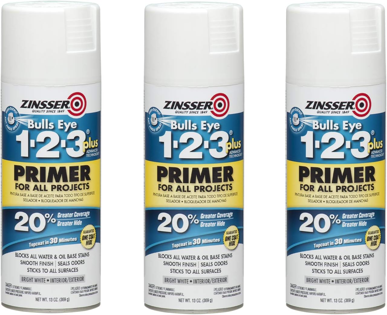 Zinsser Bulls Eye 1-2-3 Plus Spray Primer for All Surfaces