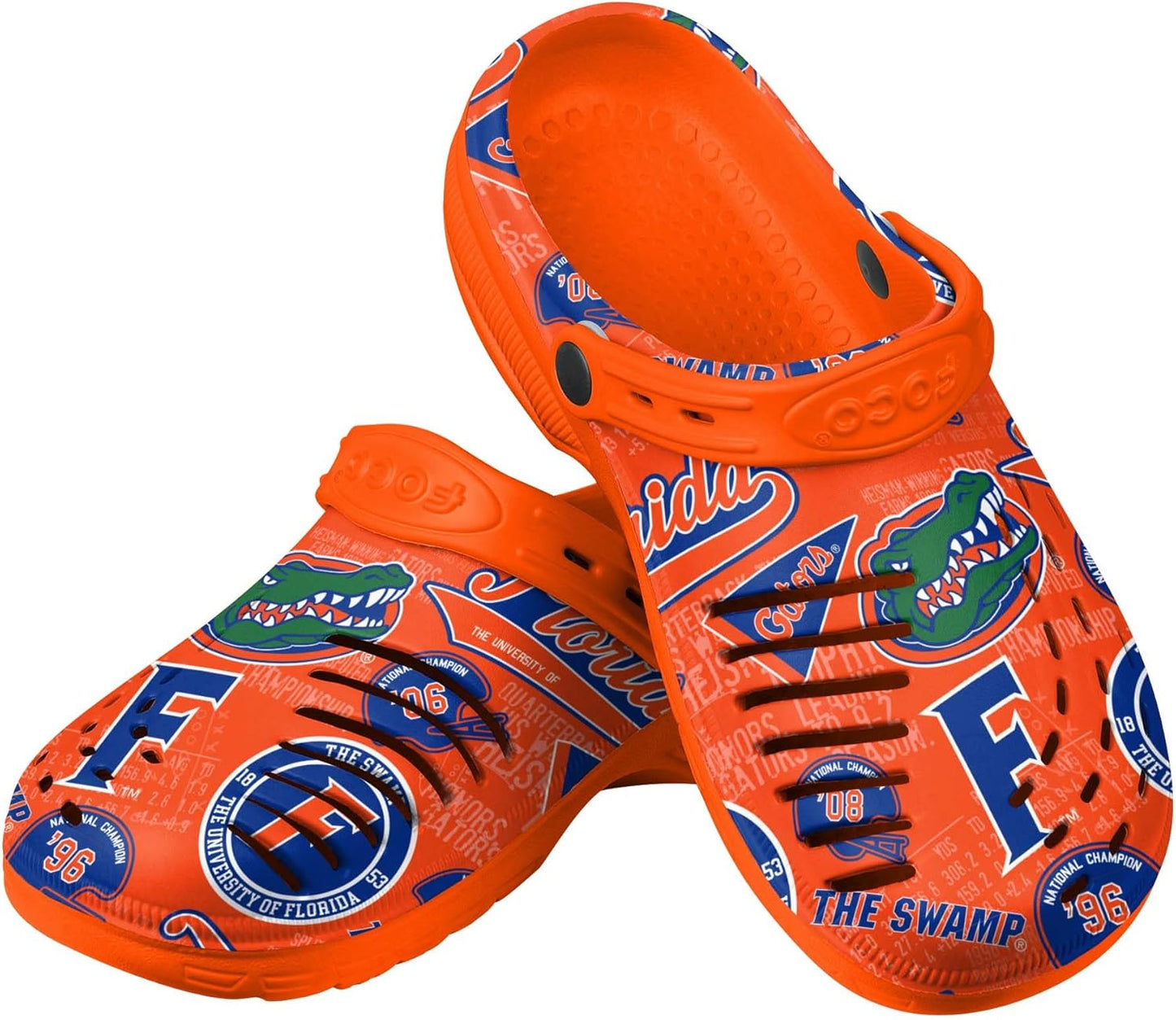 FOCO Men's NCAA College Team Logo Garden Water Sandals Shoes