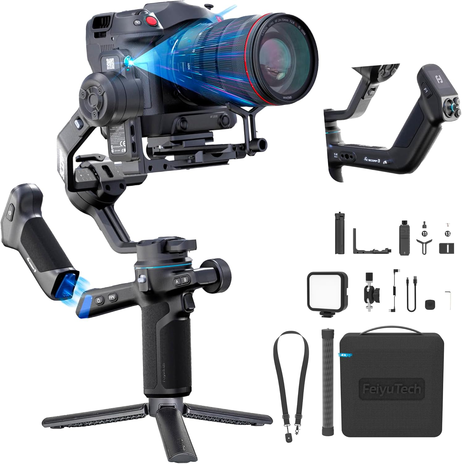 FeiyuTech SCORP 3 Gimbal Stabilizer for DSLR and Mirrorless Cameras