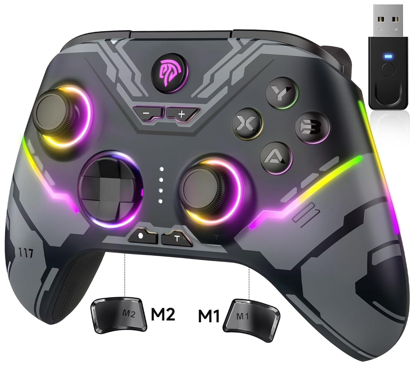 Enhanced Wireless Bluetooth Controller - No Drift, No Dead Zone