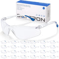 Clear Safety Glasses 24pk - Bulk Protective Eyewear for Work