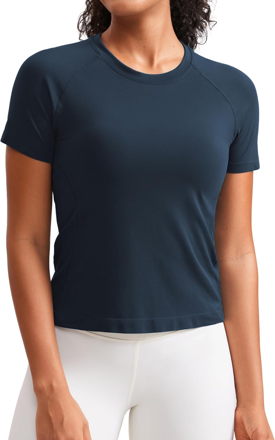 CRZ YOGA Women's Breathable Seamless Tee