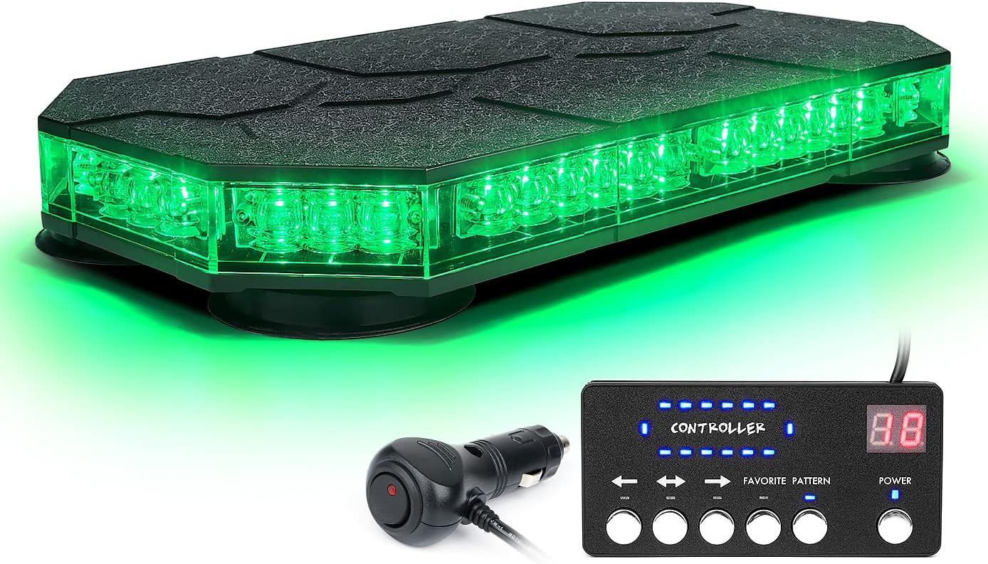 LUMENIX LED Rooftop Strobe Beacon Lights for Emergency Vehicles