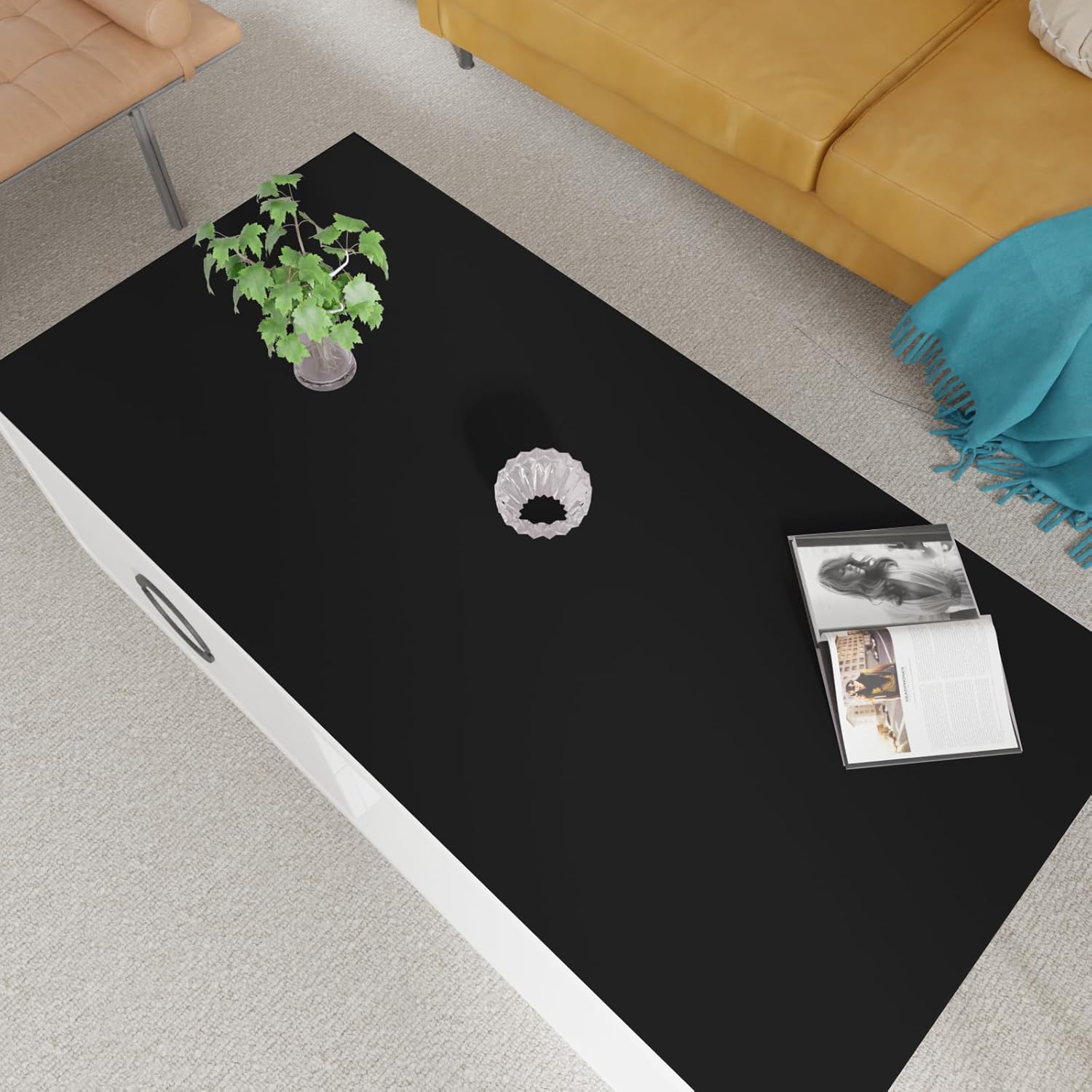 Leather Table Cover Protector for 24x60 Inch Desks and Tables