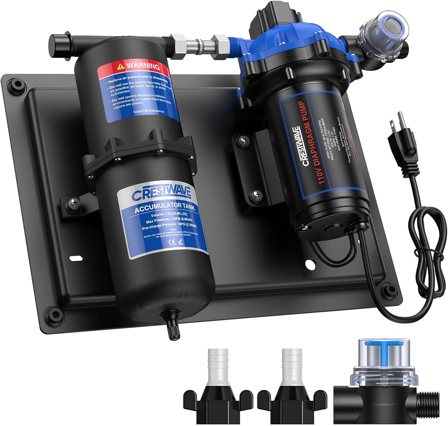 CrestWave RV Water Pump System for Reliable Water Flow Anytime