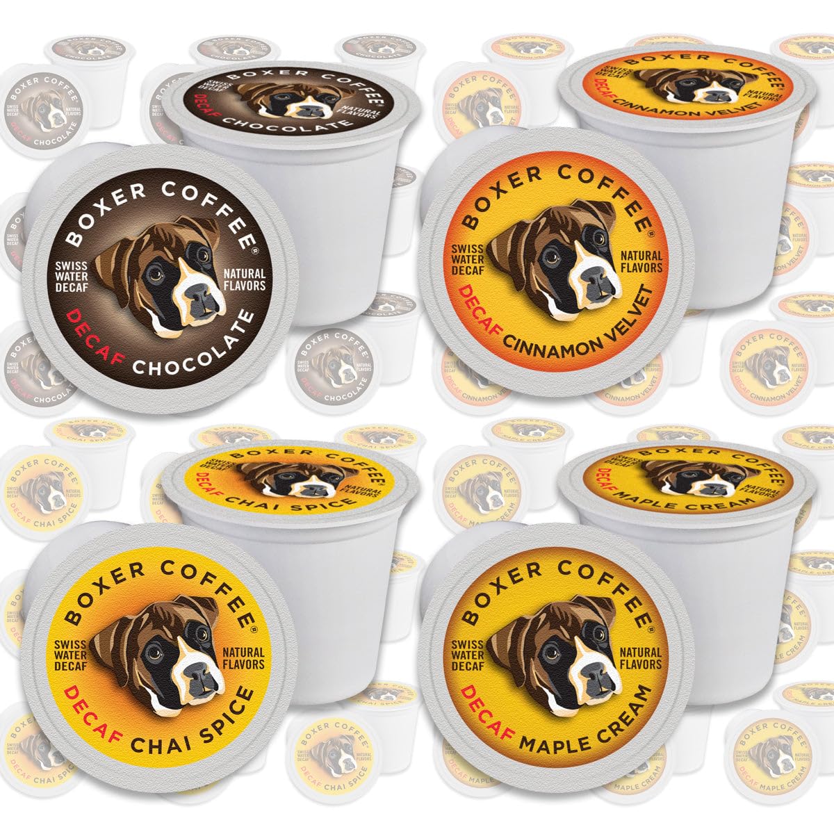 Boxer Coffee Decaf Pods Variety Pack for Keurig - 48 Count