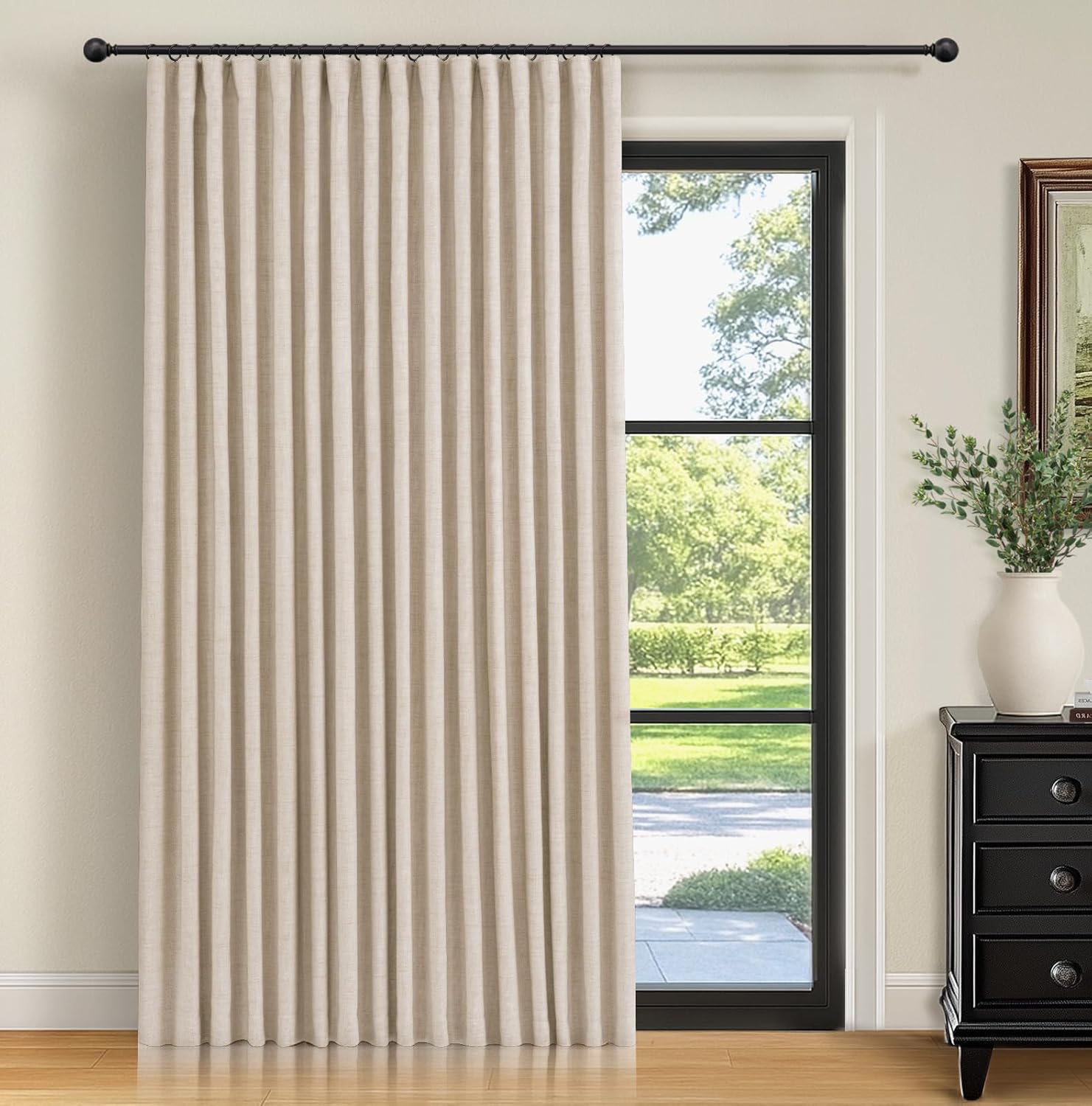 100% Blackout Curtains for Bedroom & Living Room - Oatmeal