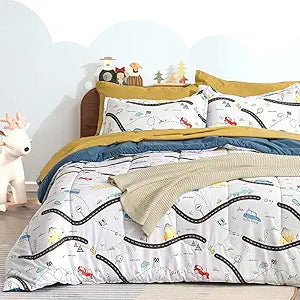 SLEEP ZONE Kids Bedding Comforter Set Full/Queen Size - Cute Design