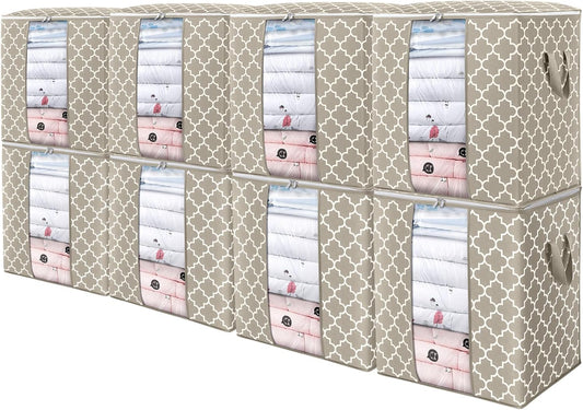 WISELIFE Storage Bags 8 Pack for Large Blanket and Clothes