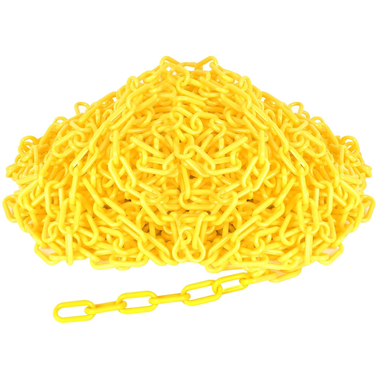 200FT Yellow Plastic Chain for Crowd Control and Safety Barriers