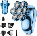 Head Shavers for Bald Men 5-in-1 Electric Razor Dark Blue - Fast Close