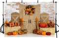 Autumn Halloween Thanksgiving Photography Backdrop 10x7ft - Rustic