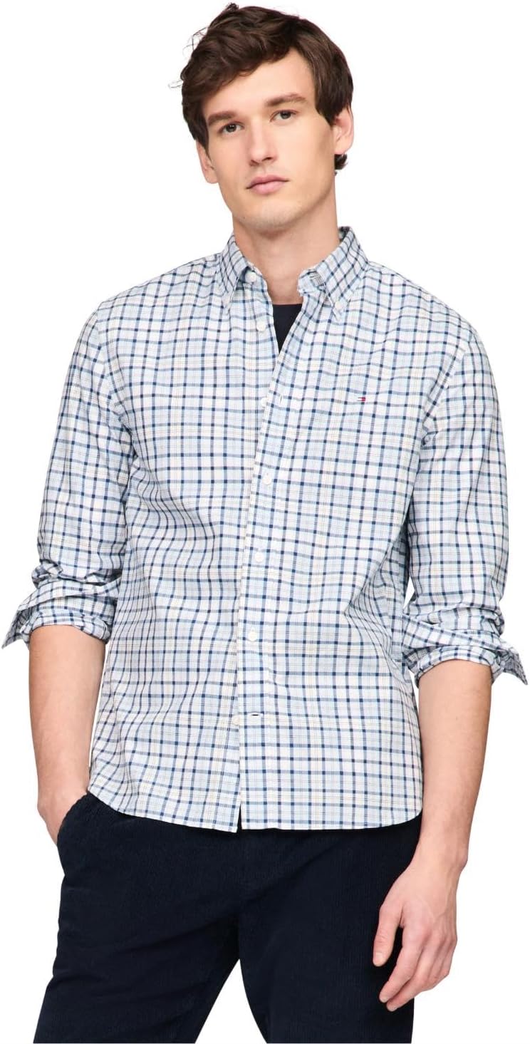 Tommy Hilfiger Long Sleeve Poplin Regular Fit Button Down Shirts