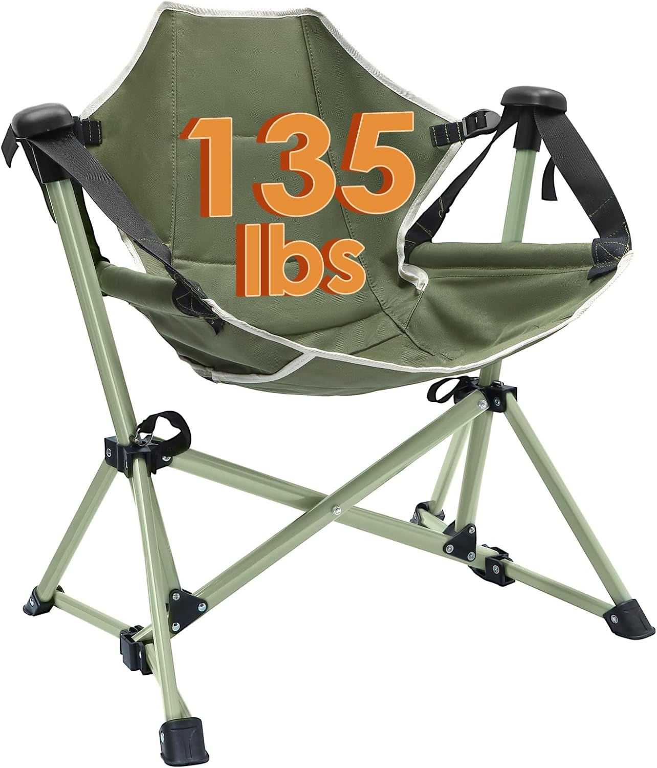 Portable Kids Hammock Chair - 135 LBS Capacity, Green, Chloraeon
