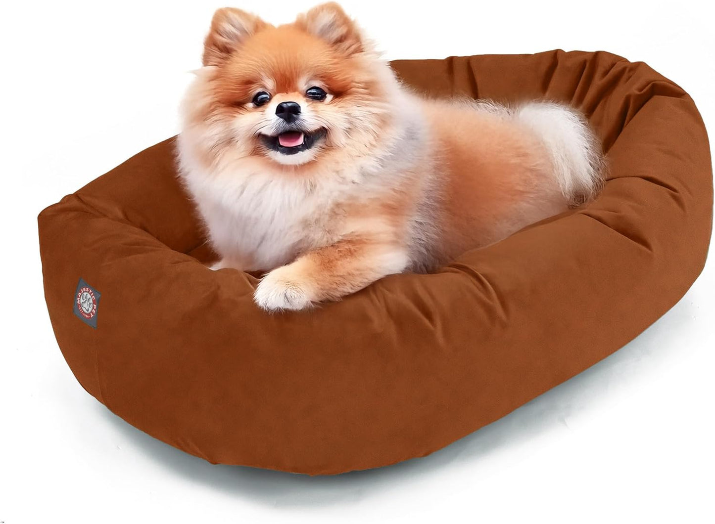 Majestic Pet 24 Inch Suede Calming Dog Bed for Ultimate Comfort