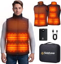 Mens Heated Vest with 12000mAh Battery - Lightweight 9-Zone Warmth