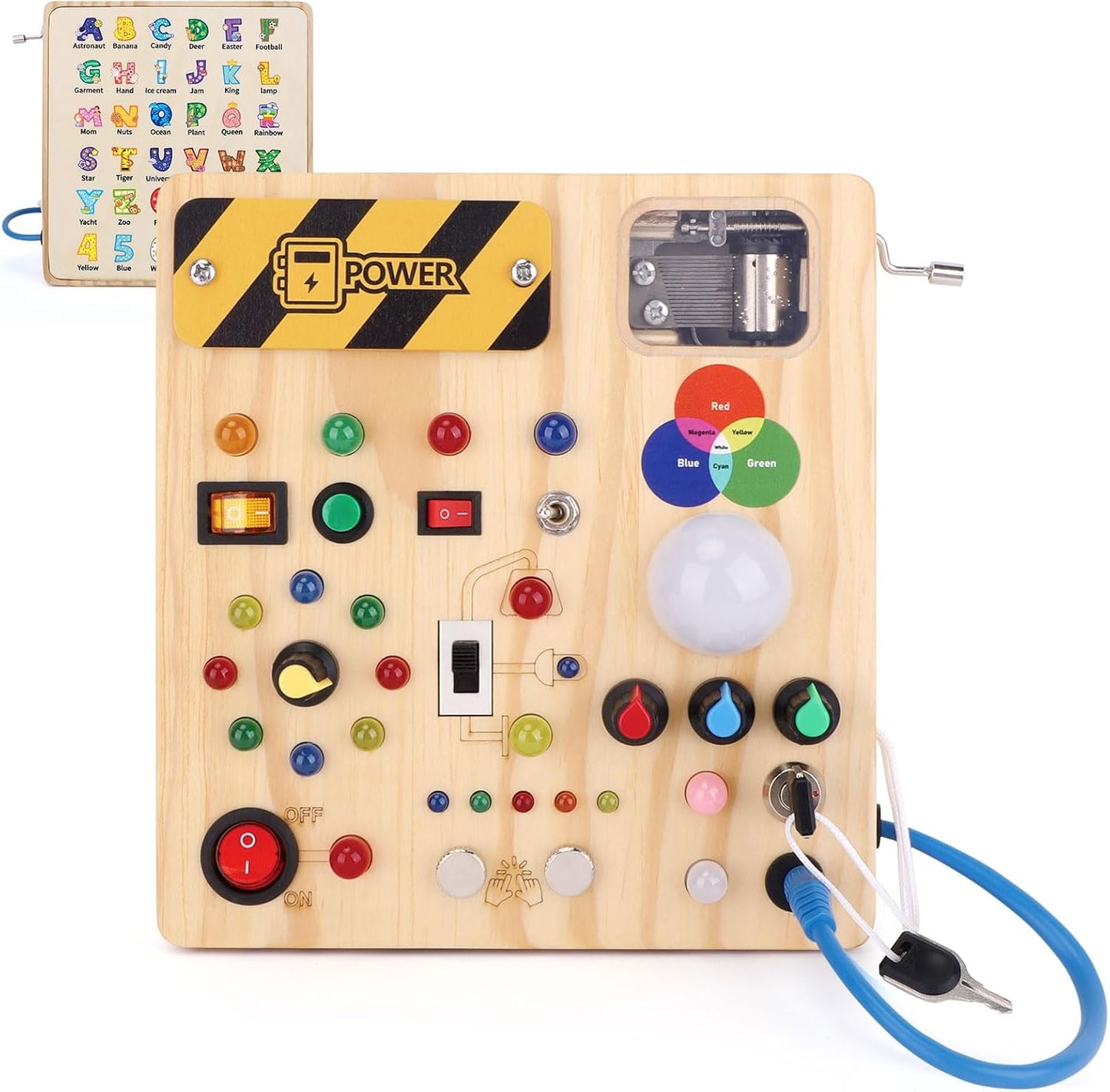 Montessori Busy Board: Sensory Fun for Toddlers
