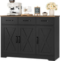 HOSTACK Modern Farmhouse Buffet Sideboard Cabinet - Spacious Storage