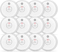 Fire Alarms Smoke Detectors 12 Pack - Photoelectric Home Protection
