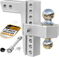 Adjustable Trailer Hitch 8in Drop/Rise 12,500 lb Capacity - Durable