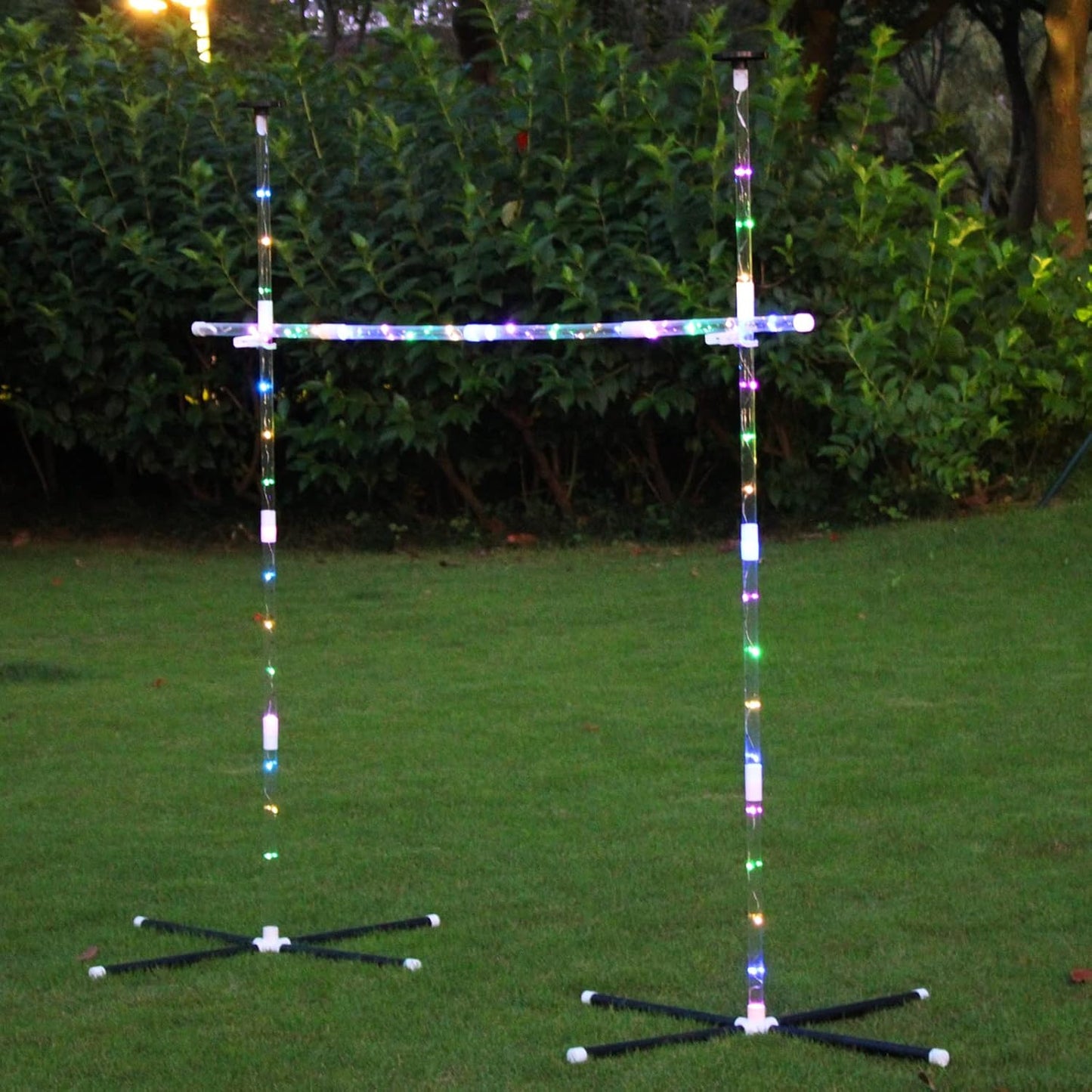 OUTTOY 2-in-1 Limbo & Flying Disc Game Set - Light-Up Fun!