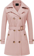 Chrisuno Women's Double Breasted Trench Coat (Style 5JCB)