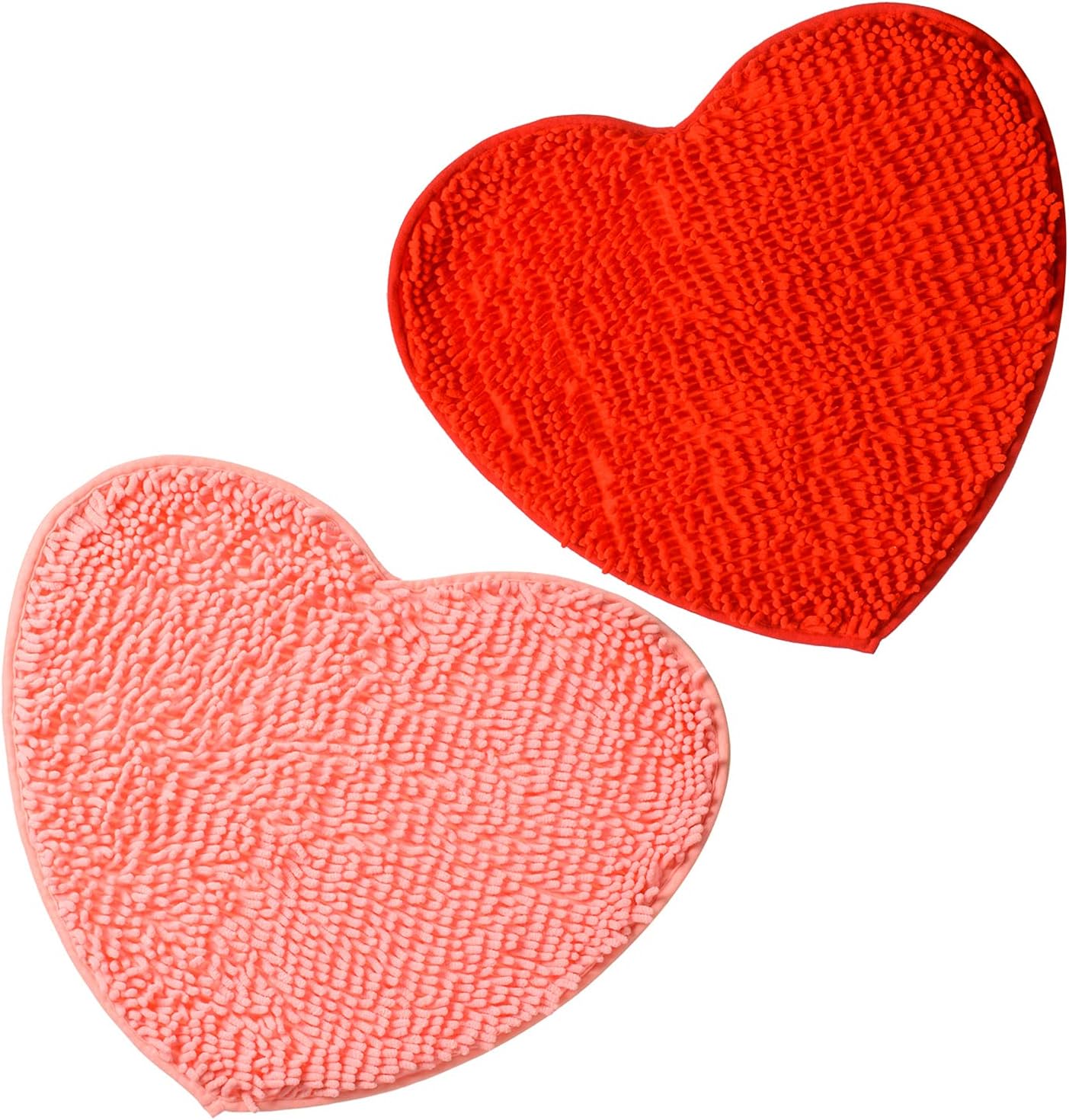 AWIZOM Heart Shaped Rug Set - Love Decor Non-Slip Mats