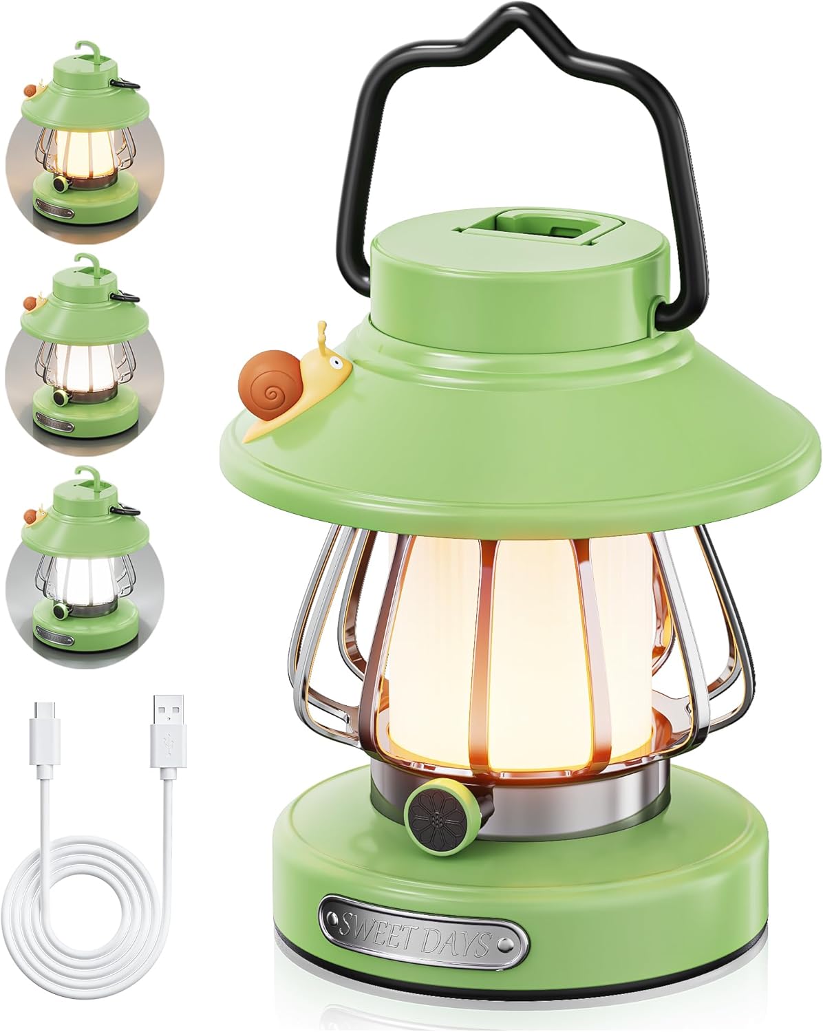 HOMY Kids LED Rechargeable Lantern - Portable Night Light Snail