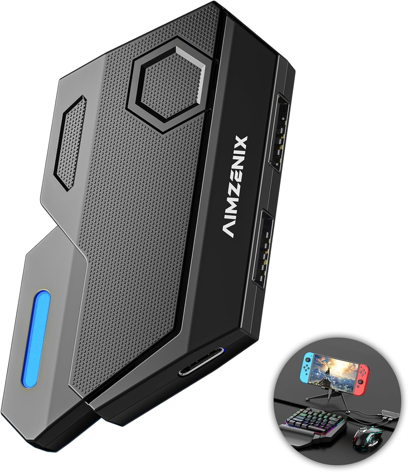 AIMZENIX Gaming Adapter: Hotkey Mapping & Sensitivity
