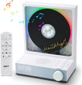 Bluetooth CD Player with Speakers and RGB Lights - Compact Desktop CD