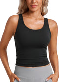 Butterluxe Double Lined Workout Tank Top - Soft Supportive Crop