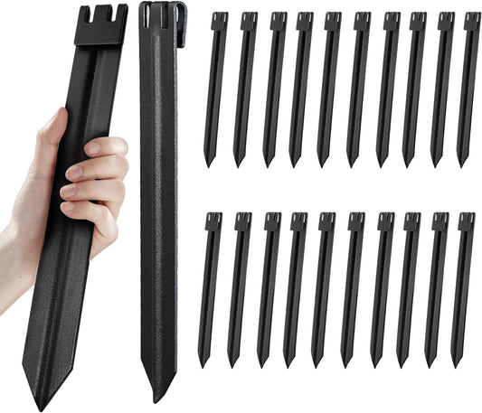 20Pcs 10Inch Metal Landscape Edging Stakes for Garden Use