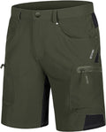 TACVASEN Men's Hiking Cargo Shorts 10in with Zipper Pockets - Quick