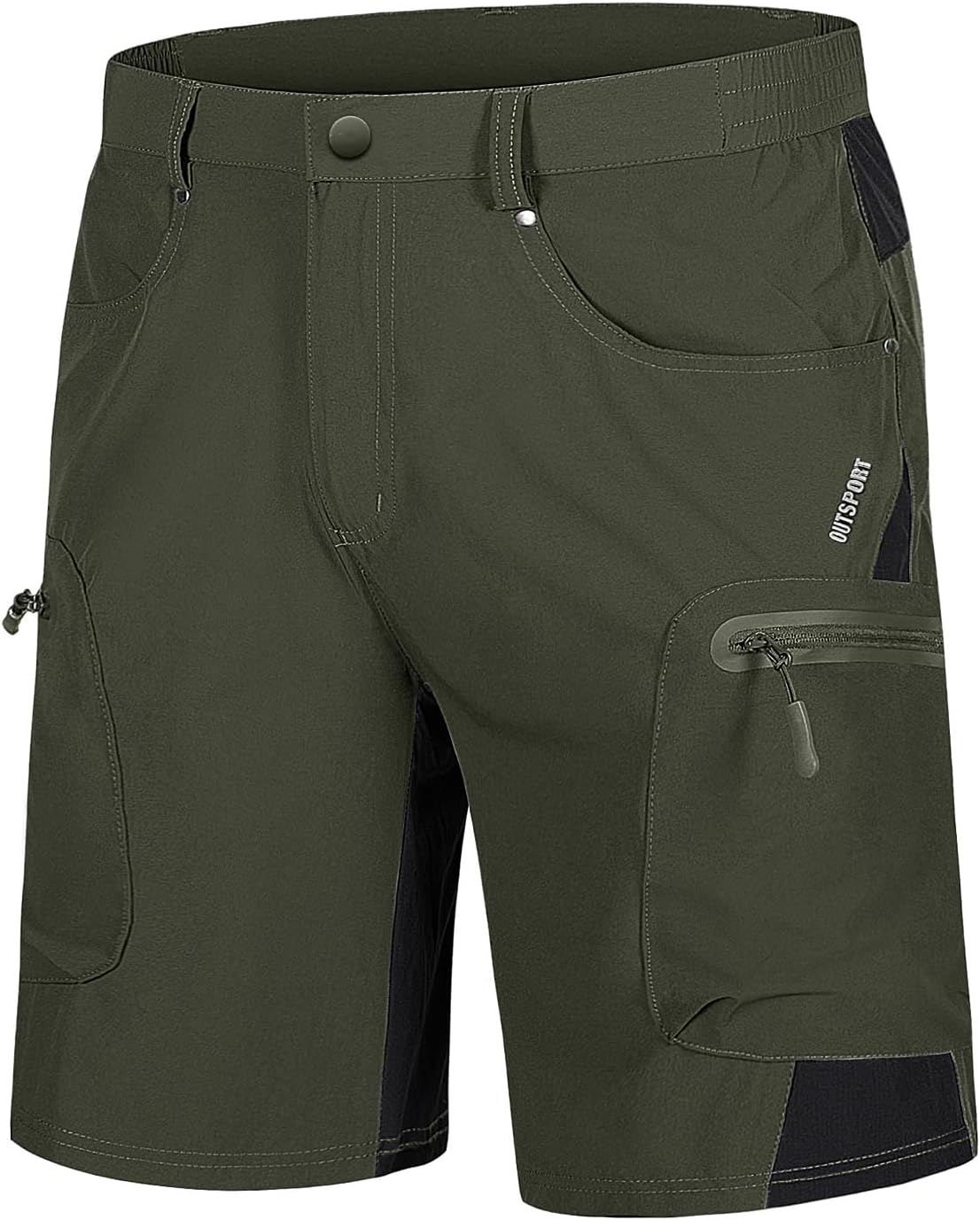 TACVASEN Men's Hiking Cargo Shorts 10in for Outdoor Activities