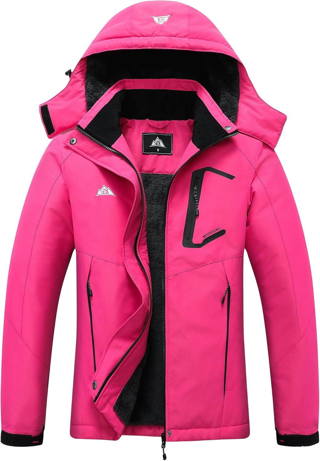 MOERDENG Women's Waterproof Ski Jacket