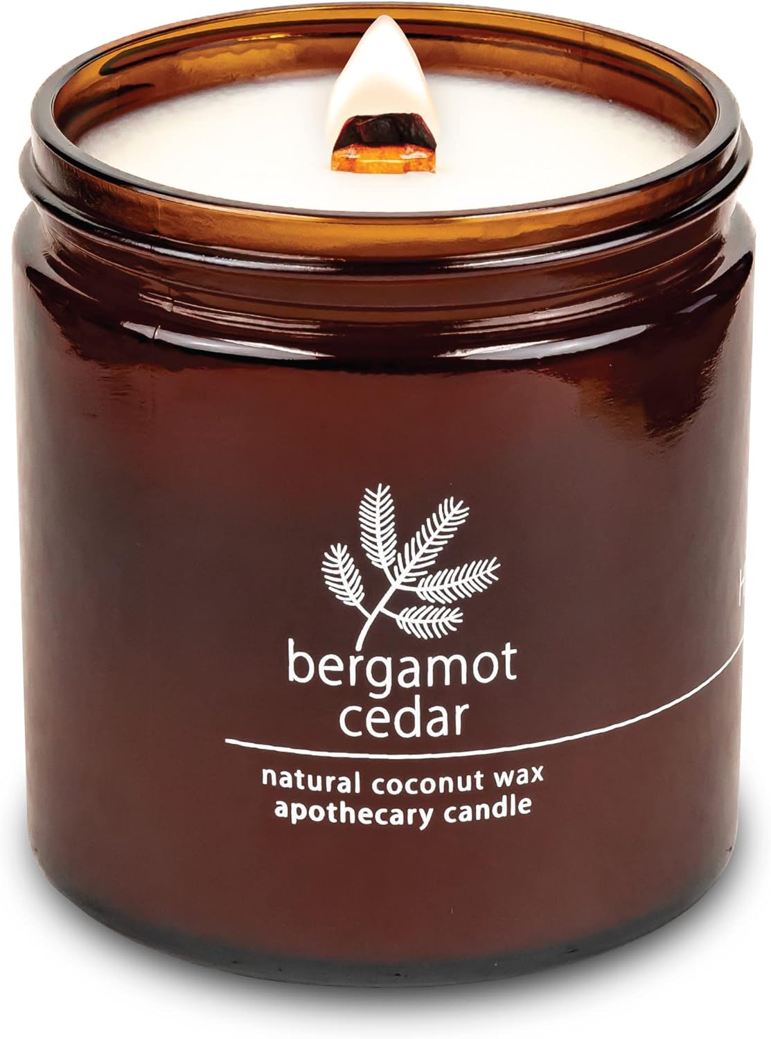 Hemlock Park Crackling Wood Wick Candle with Natural Coconut Wax