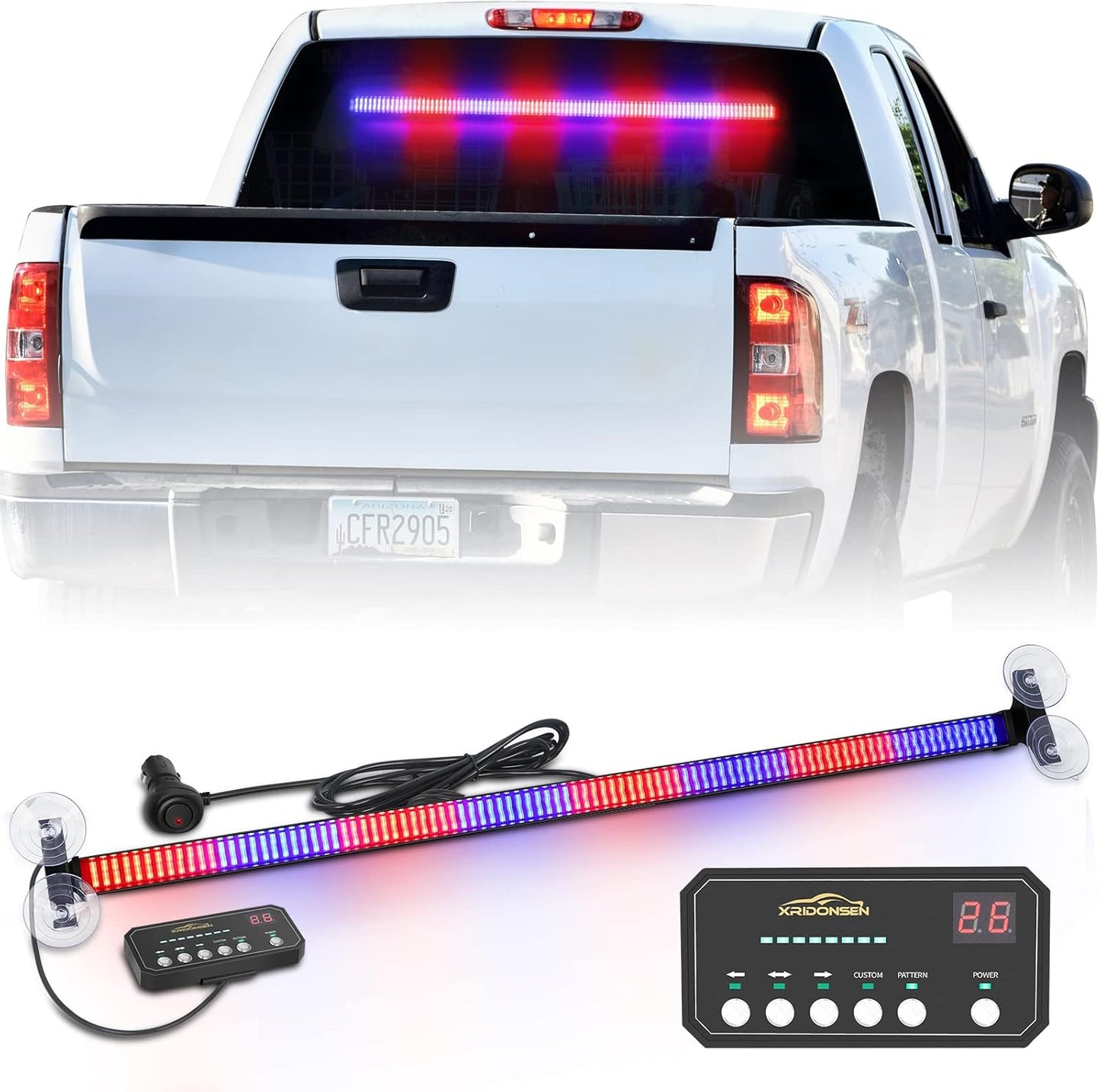 XRIDONSEN 35 inch Traffic Advisor Light Bar for Safety Use