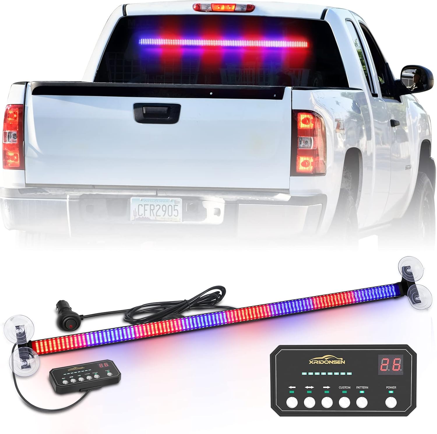 XRIDONSEN 35 inch Traffic Advisor Light Bar for Safety Use