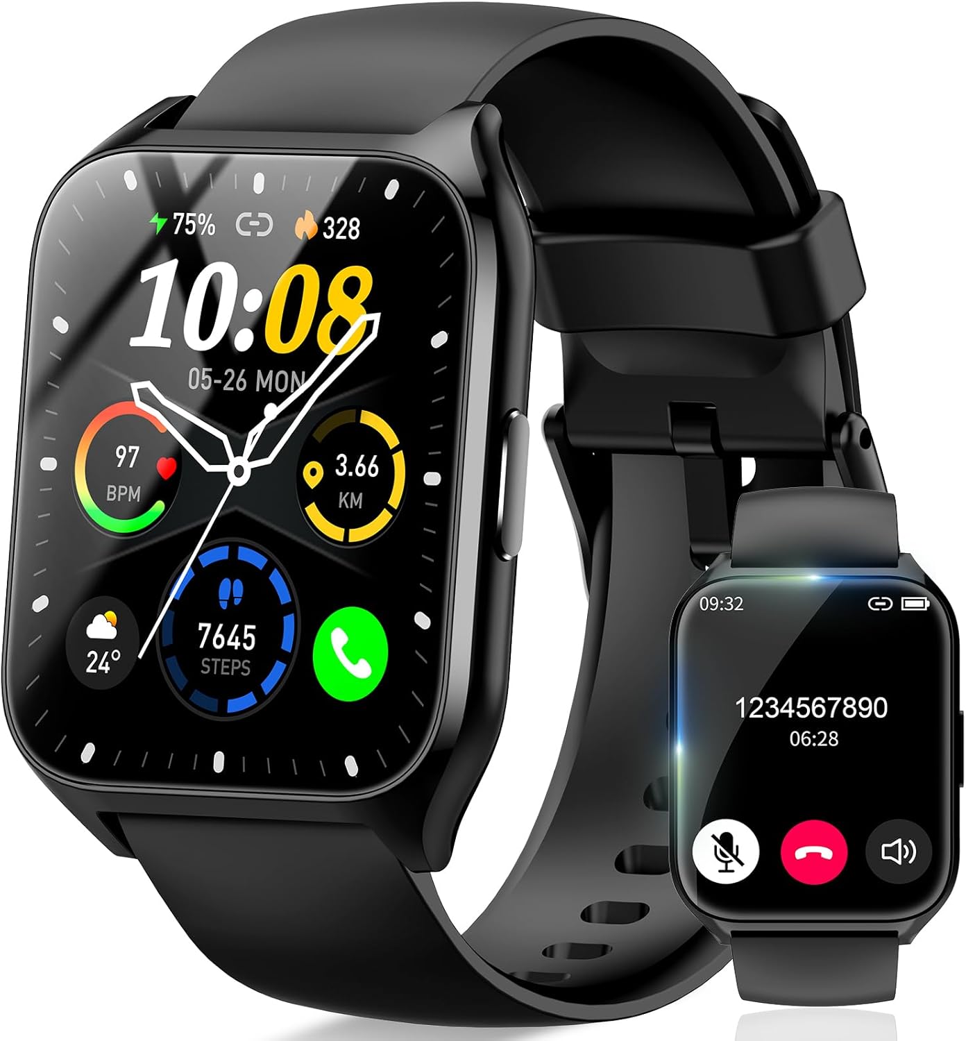 DUSONLAP Smartwatch: Answer Calls, 100+ Sport Modes, IP68 Waterproof