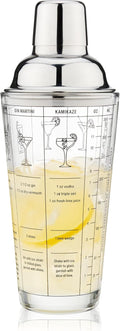 Glass Cocktail Shaker with Recipes - Mix Like a Pro!