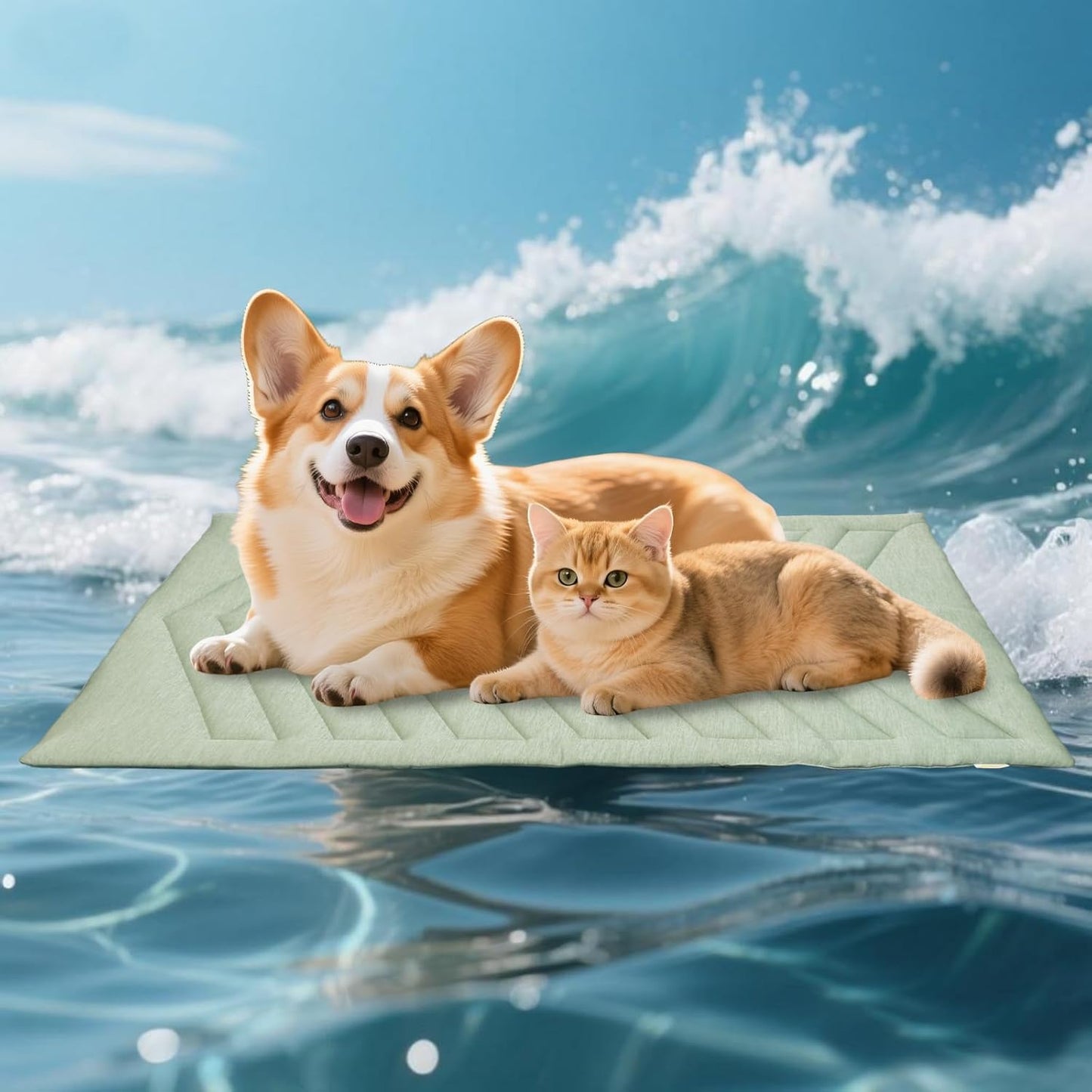 Dog Cooling Mat for Summer Relief, Portable & Washable Design