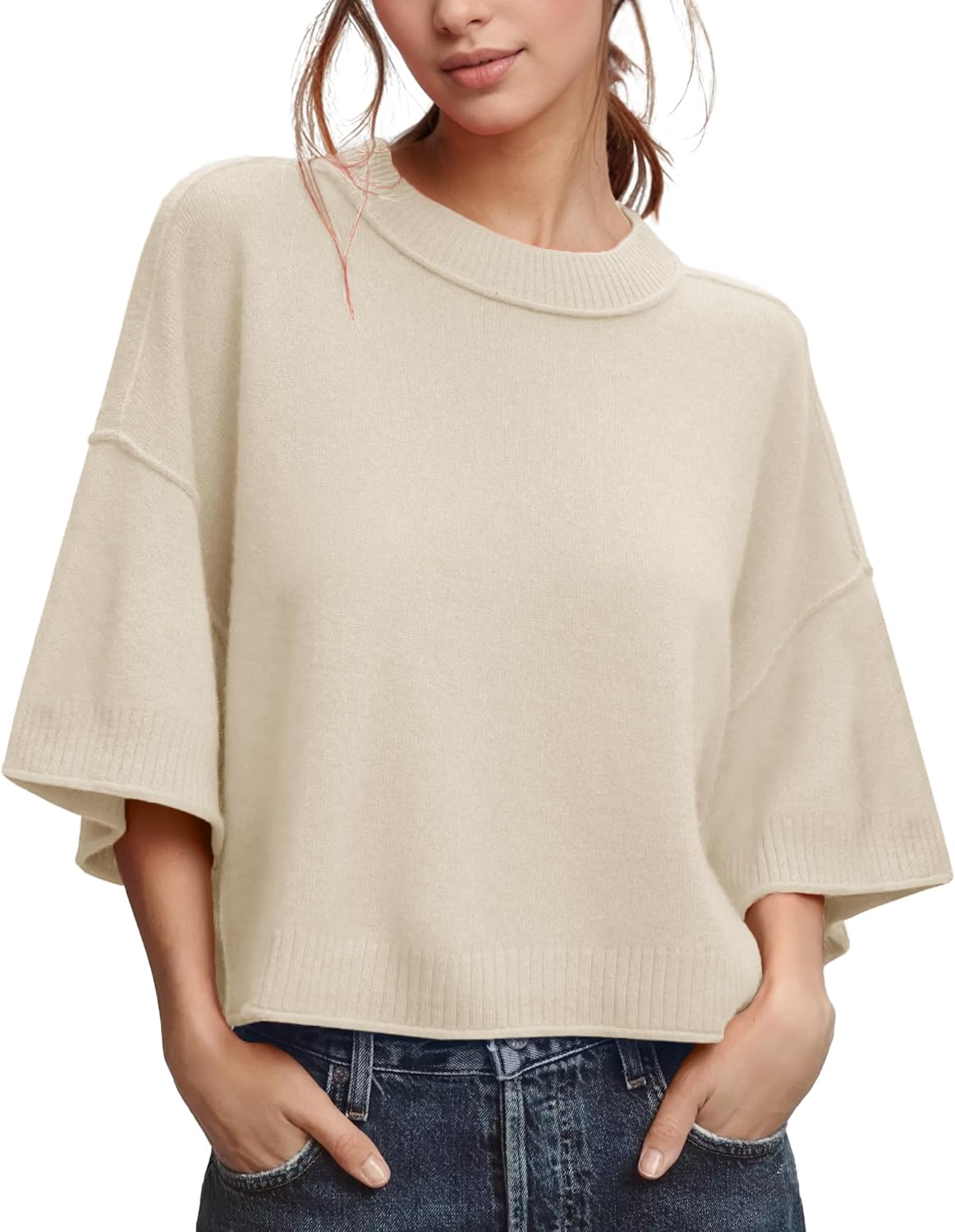 ZDC Women's Oversized Sweaters for Summer Casual Style