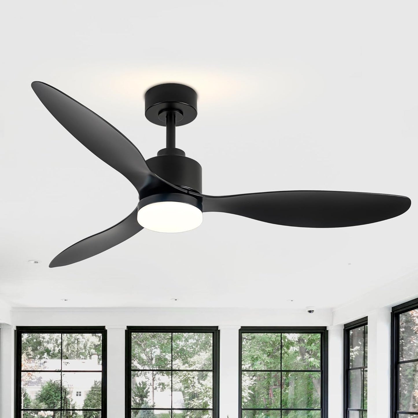 52-Inch Ceiling Fan with LED Lights and Remote Control Features